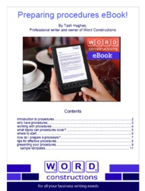 Preparing procedures ebook cover
